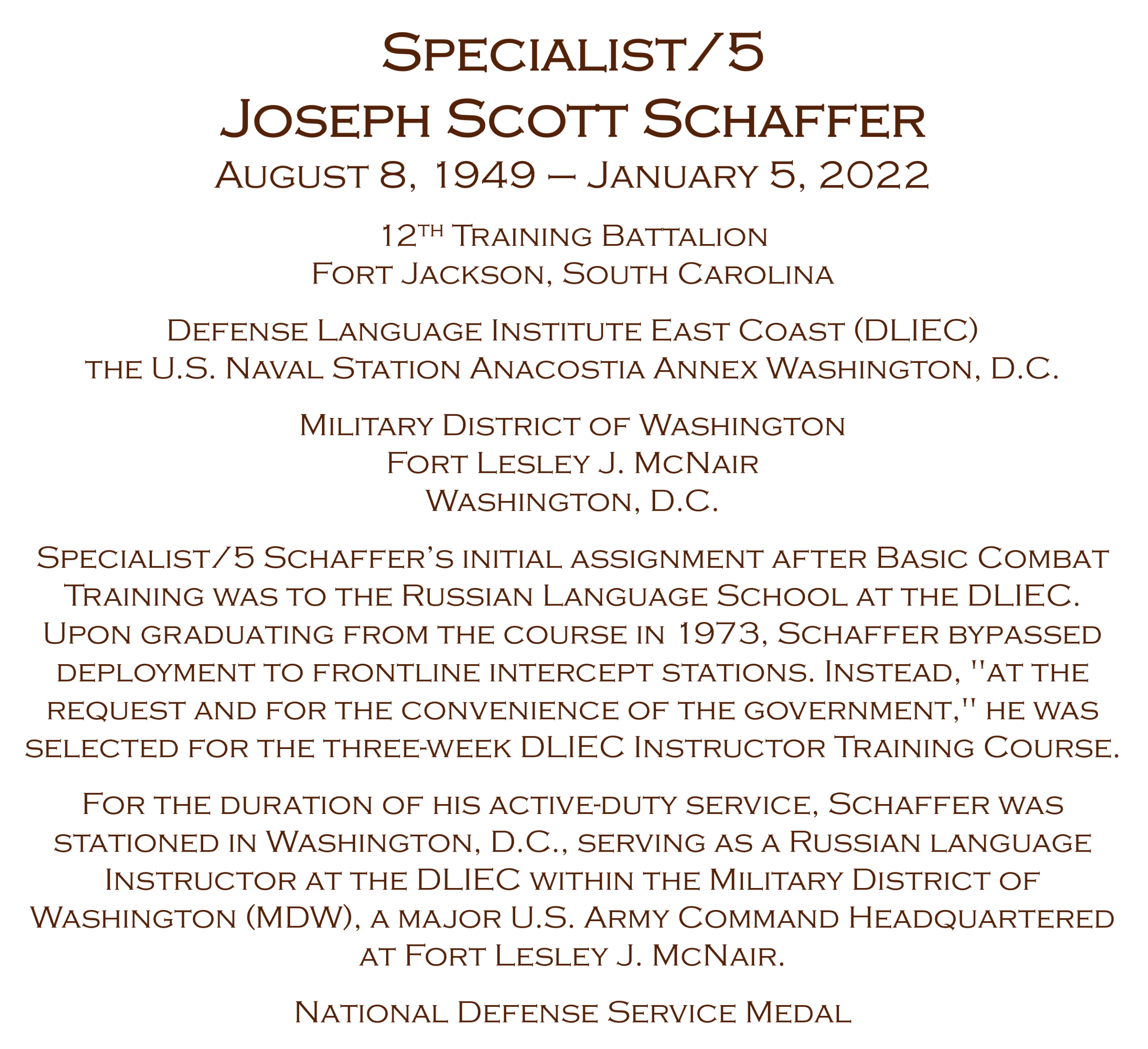Schaffer a